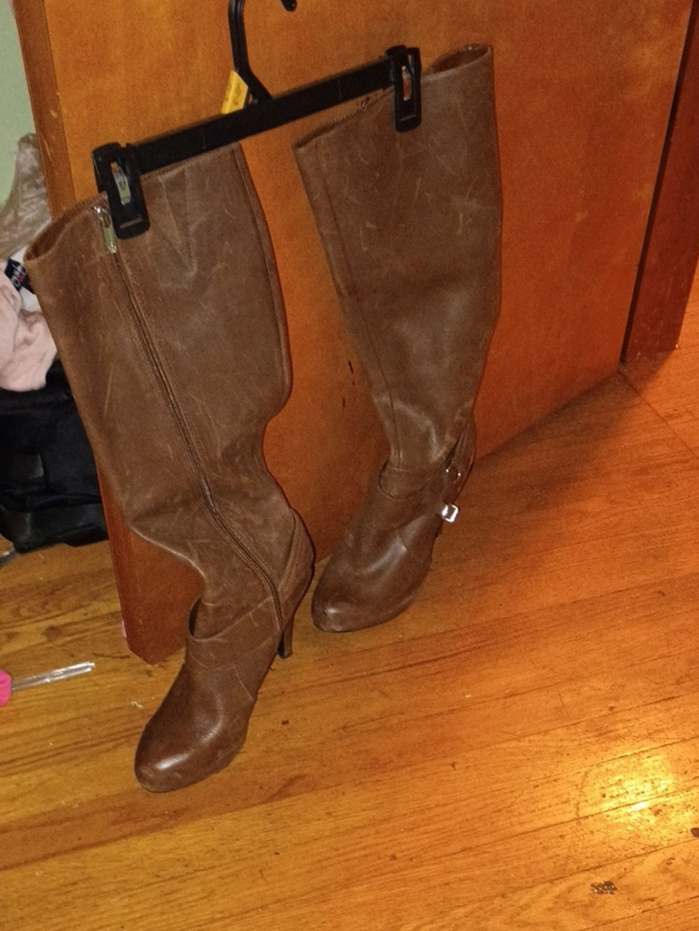 Jessica Simpson Brown Knee-High Heeled Boots